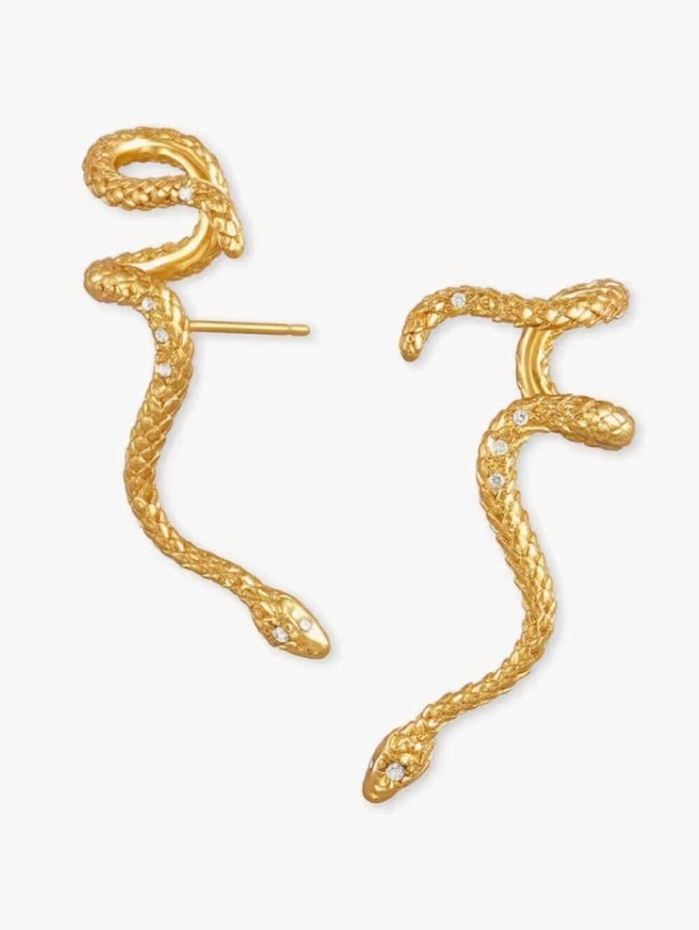 Kendra Scott Hot Phoenix Ear Climber Earrings in Vintage Gold New